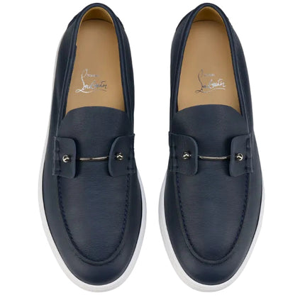 Christian Louboutin Chambeliboat Leather Loafers "Marine"