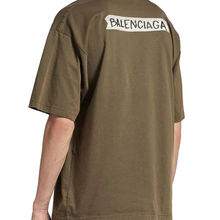 Balenciaga Masking Tape T-shirt "Khaki"