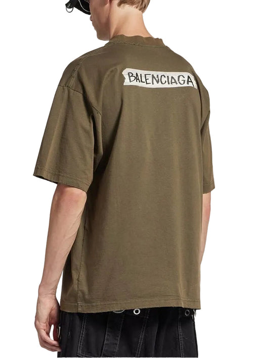 Balenciaga Masking Tape T-shirt "Khaki"