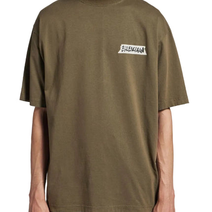 Balenciaga Masking Tape T-shirt "Khaki"
