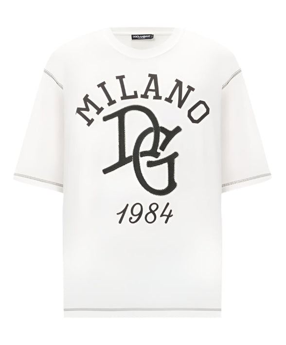 DOLCE & GABBANA T-shirt with DG logo embroidery