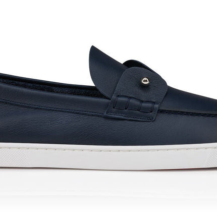 Christian Louboutin Chambeliboat Leather Loafers "Marine"