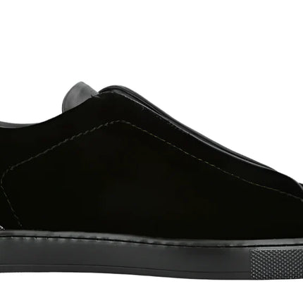 ZEGNA Velvet Triple Stitch Sneakers "Black"