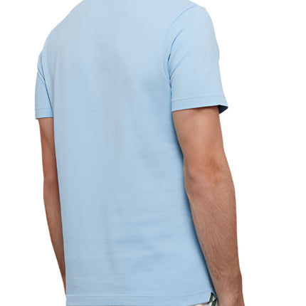 Casablanca Mint Stripe Collar Polo Blue