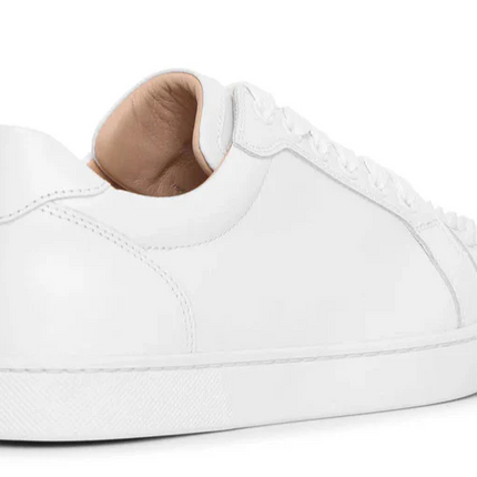 Christian Louboutin Vieira Spikes flat white sneakers