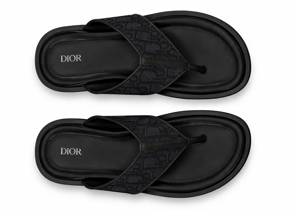 Dior Alias Thong Sandal "Black"