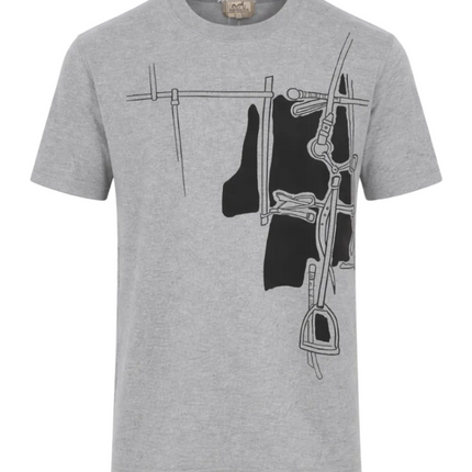 Hermes Harnais en Gouache 3D T-shirt "Grey"