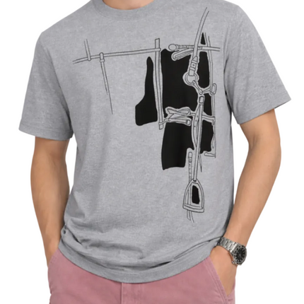 Hermes Harnais en Gouache 3D T-shirt "Grey"