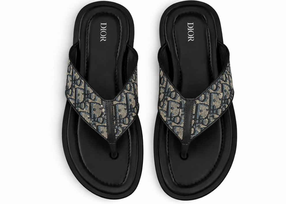 Dior Alias Thong Sandal "Beige / Black"