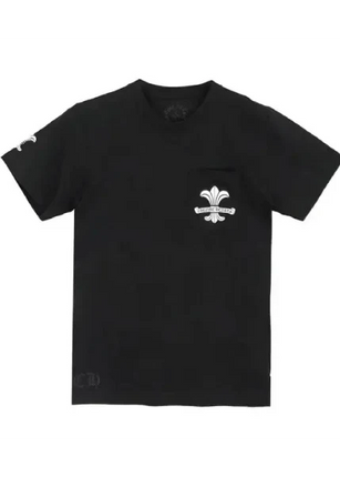 Chrome Hearts Fleur Scroll Logo Tee "Black"