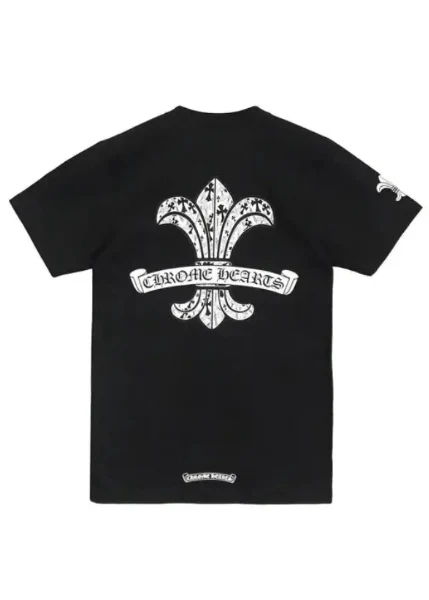 Chrome Hearts Fleur Scroll Logo Tee "Black"