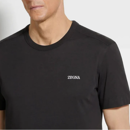 Zegna Black cotton T-shirt
