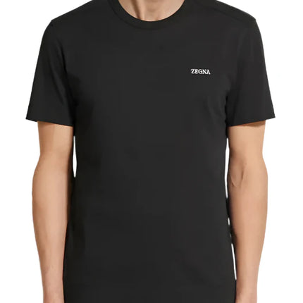 Zegna Black cotton T-shirt
