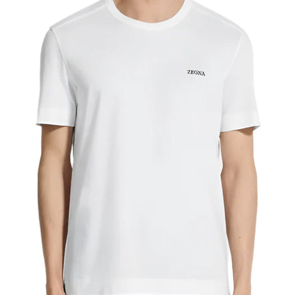 Zegna White cotton T-shirt