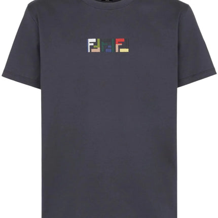 Fendi Dark gray cotton t-shirt