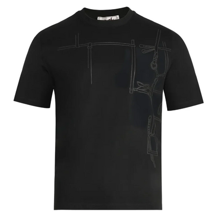 Hermes Harnais en Gouache 3D T-shirt "Black"