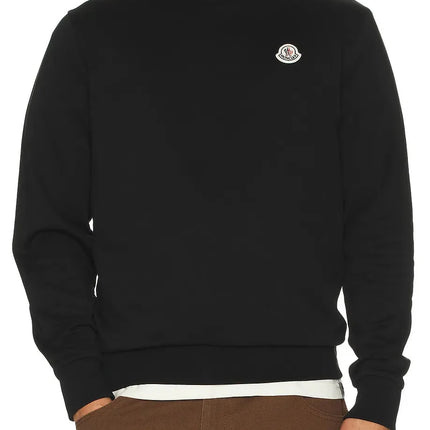 Moncler Logo Cotton Sweatshirt 'Black'