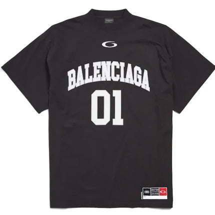 Balenciaga Men's Basketball Series - Oversized T-shirt in Black