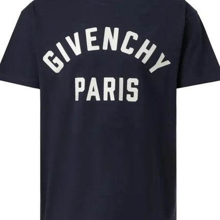 Givenchy Paris Cotton Jersey T-shirt "Navy Blue"