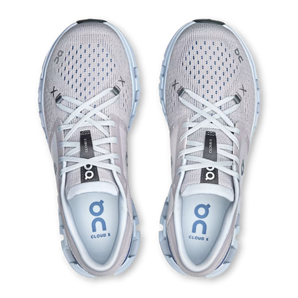 On Cloud X 4 "Silver / Chambray"