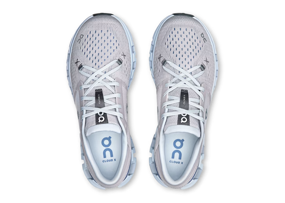 On Cloud X 4 "Silver / Chambray"