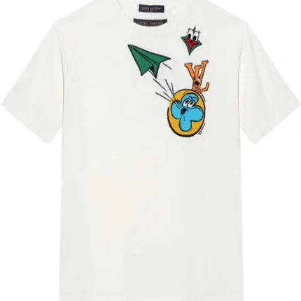 Louis Vuitton Monogram Comics Intarsia Short-Sleeved Crewneck
