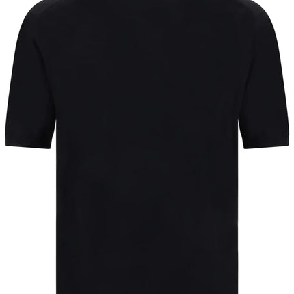 Prada Superfine wool polo shirt Black
