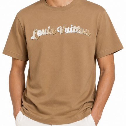 Louis Vuitton Gradient Signature T-Shirt "Chanterelle"