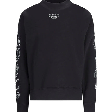 Off-White Bandana Crew Neck Sweatshirt 'Black'