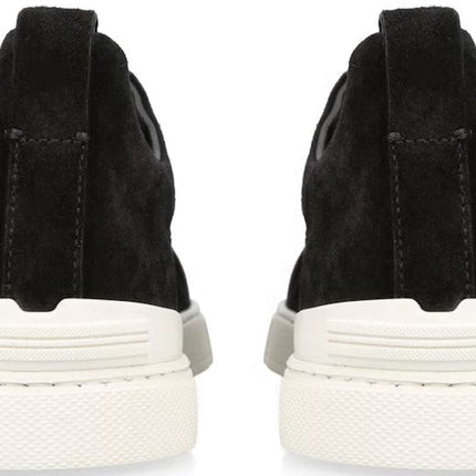 ZEGNA Triple Stitch panelled suede low-top trainers