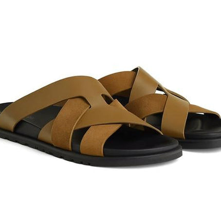 Hermes Kazimir Sandal "Smoky Brown"