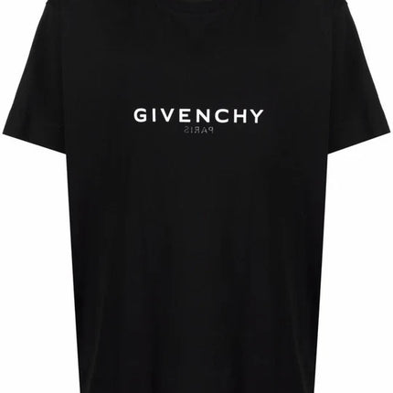 Givenchy Reverse Paris Logo Print Oversized T-Shirt in Black