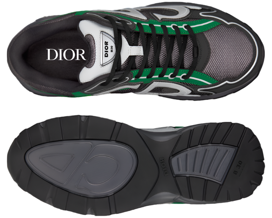 Dior B30 Deep Gray Mesh / Green