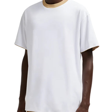 Moncler Logo Reversible T-Shirt Beige