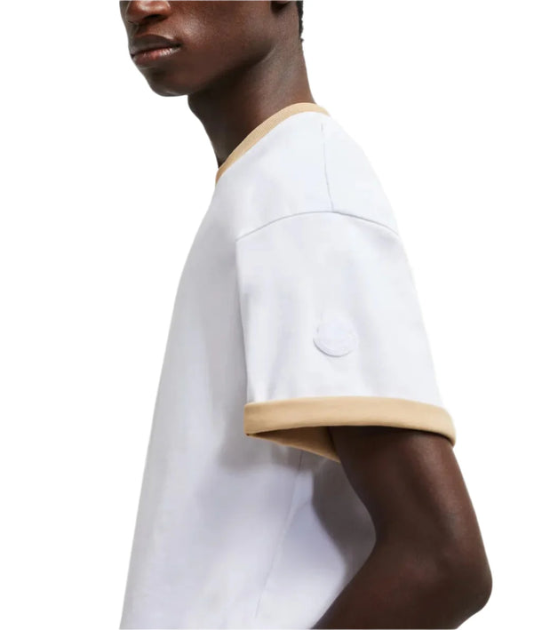 Moncler Logo Reversible T-Shirt Beige