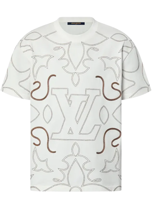 Louis Vuitton Embroidered Cotton T-Shirt