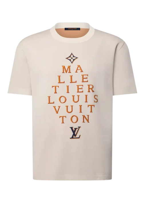Louis Vuitton Short-Sleeved Signature Crewneck