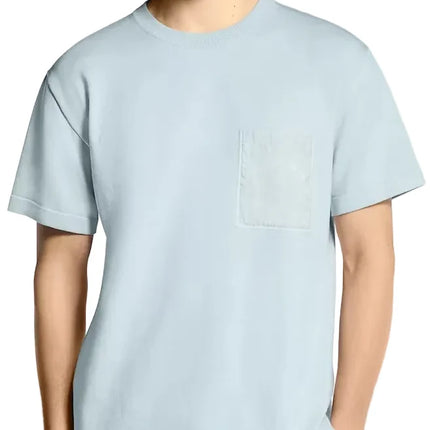 Louis Vuitton T-Shirt With Technical Signature Details "Artic Ice"