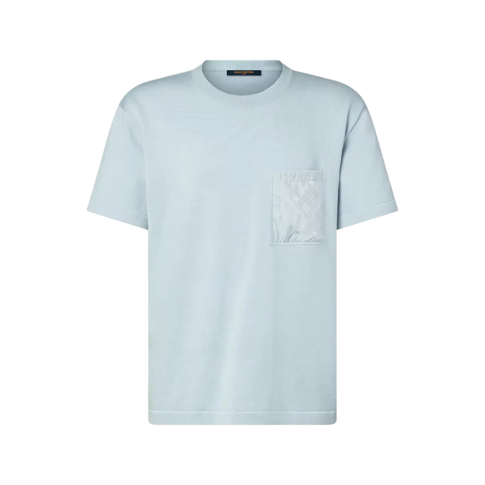 Louis Vuitton T-Shirt With Technical Signature Details "Artic Ice"