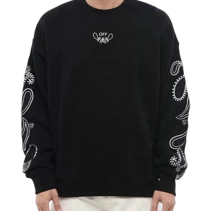 Off-White Bandana Crew Neck Sweatshirt 'Black'