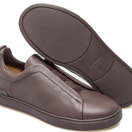 Zegna triple stitch low-top