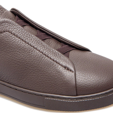 Zegna triple stitch low-top