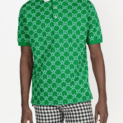Gucci GG-pattern polo top