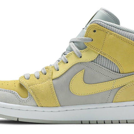 Air Jordan 1 Mid SE "Tan Grey Lemon Wash Yellow"