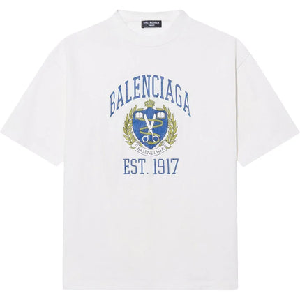 Balenciaga logo crest print T-shirt