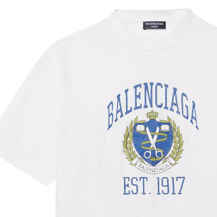 Balenciaga logo crest print T-shirt