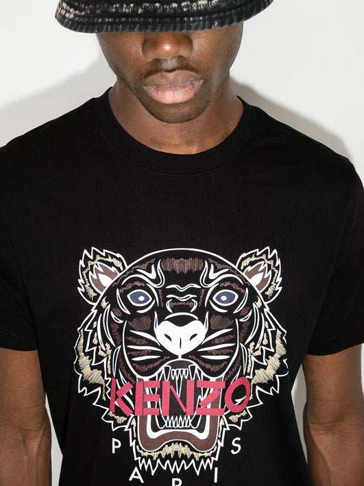 Kenzo Tiger-print cotton T-shirt