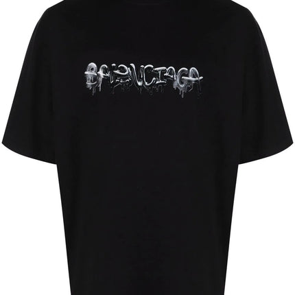 Balenciaga logo printed crew neck T-shirt