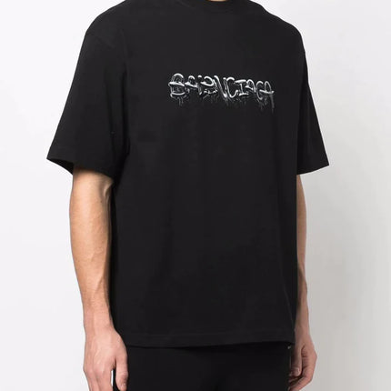 Balenciaga logo printed crew neck T-shirt
