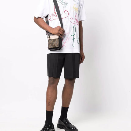 Fendi x Noel Fielding logo-embroidered short-sleeve T-shirt